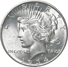 1934-D Peace Silver Dollar *3099