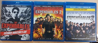 The Expendables 1, 2 & 3: 3-Film Collection (Blu-ray, 4-Disc Set, No Digital)