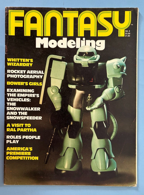 FANTASY MODELING #4 1981 Magazine Back Issue w/Andy Yanchus Star Wars Kit Review