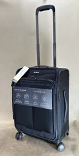 Samsonite Silhouette 17 Black 21" Carry-on Expandable Softside Spinner Suitcase