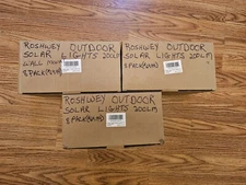 ROSHWEY Outdoor Waterproof Solar Lights 200LM /18 LED /24 Lights Total Lithium 