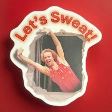 New 3" Richard Simmons Vinyl Sticker Let’s Sweat sweating to the oldies
