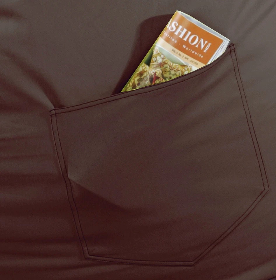 KiNZLER Sitz Sack Lounge Sessel SMALL 100% Polyester braun 65x110 cm - Bild 2 von 2