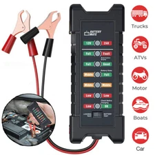 ANCEL BM410 Car 7 Digital Battery Health Tester 12V & 24V Battery Load Analyzer