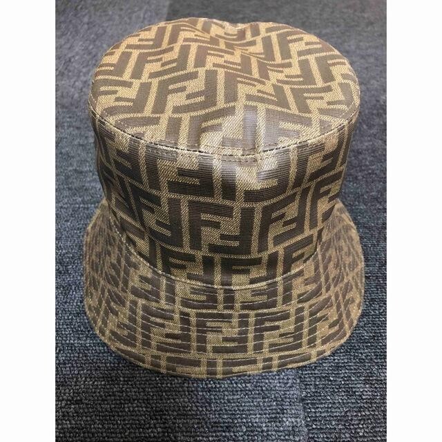 FENDI ブラウンファブリック ハット sizeS