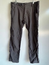 Prana Stretch Zion Slim Pant II Size 36 Dark Gray Outdoor Hiking Camping UPF