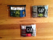 9 GAP BOYS CLASSIC AND TRUNK UNDERWEAR BRIEFS ORG. 44.85 SIZE 2-3 XXSMALL BNWT