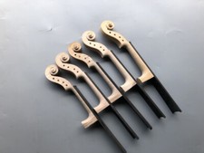 1pcs Hand-Carved 4/4 Flame Maple Violin Neck ...