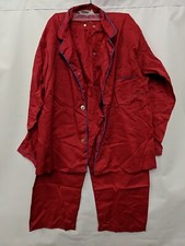 Olina Size C Vintage Pajama Shirt And Pants Red