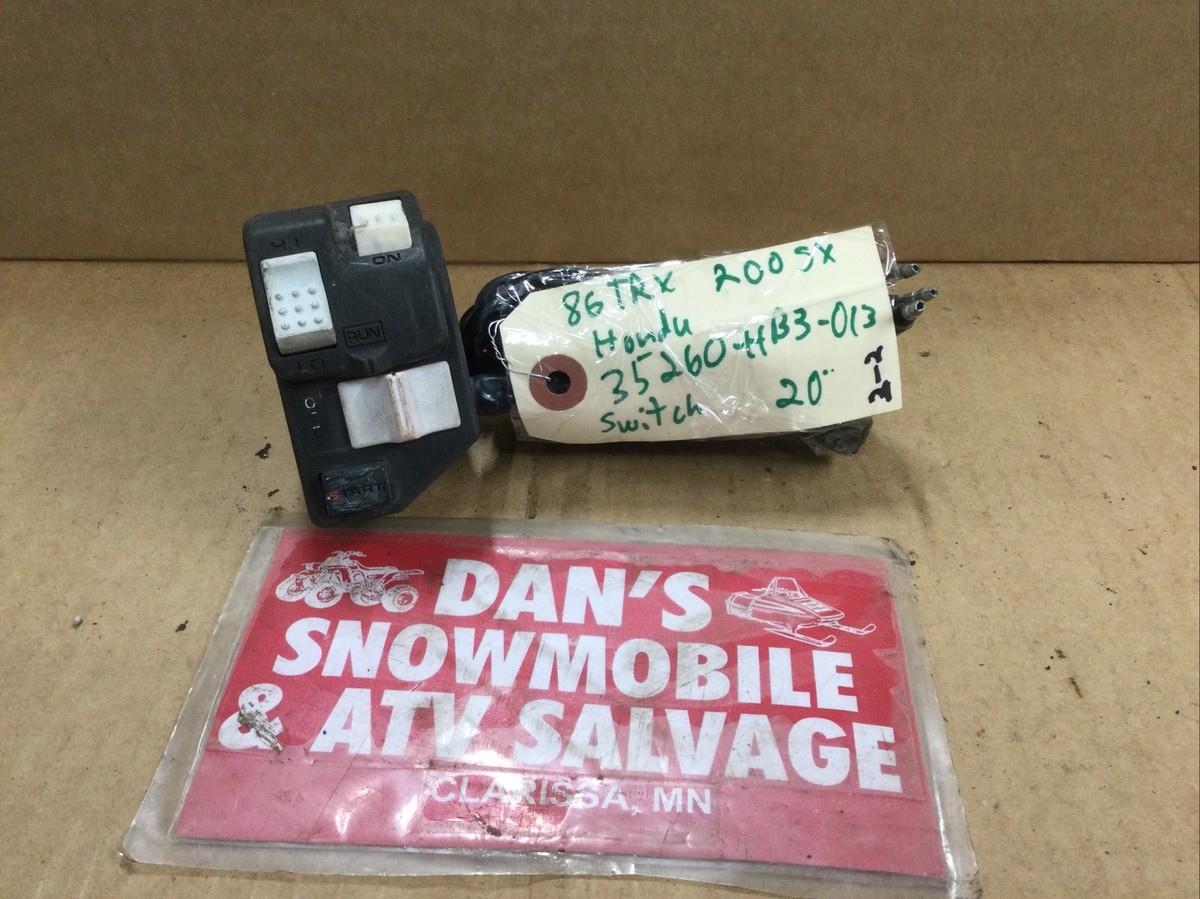 Switch Engine & Light Controls, Choke # 35260-HB3-013 Honda 1986