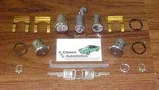 Complete Lock Set Doors / Trunk / Ignition / Glove Box 17pc Kit Camaro 68 locks