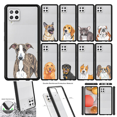 For [Samsung Galaxy A42 5G][BLACK BUMPER][Clear TPU Shield SET9]