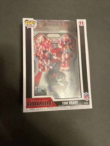 NFL Tampa Bay Buccaneers Tom Brady Funko  Pop Trading Card Figure With Hard CASE