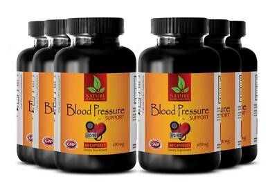 #ad Blood Pressure Support. Cardiovascular Health. Dietary Supplement 6 Bottles $83.64