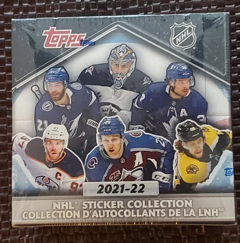 2021-22 Topps NHL Hockey Sticker Collection NEW Sealed 50 Pack Box 250 Stickers