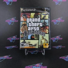 Grand Theft Auto San Andreas PS2 PlayStation 2 AD/NM - (See Pics)