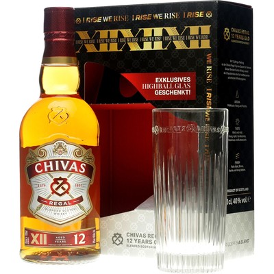 Chivas Regal 12 Jahre Geschenkset 0,7 Liter 40 % Vol.