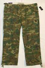 NWT-Polo Ralph Lauren Men's Utility Surplus Cargo Classic fit Camo pants- 44x30