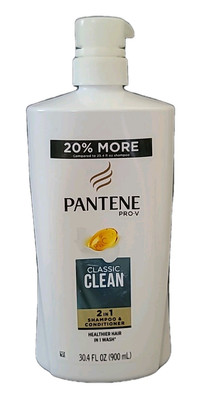 PANTENE Pro-V   CLASSIC CLEAN 2 in 1 SHAMPOO + CONDITIONER  30.4 Fl Oz / 900 mL