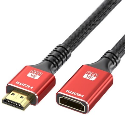 HBFQMDJLX HDMI 2.1 Extension Cable Male to Female, 8K@60Hz 4K@120Hz HDR 3D, G...