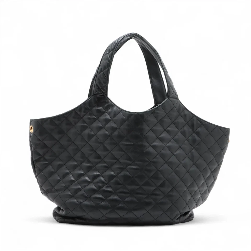 Saint Laurent Paris Agal Leather Tote bag Black 698651 - Image 2 of 4