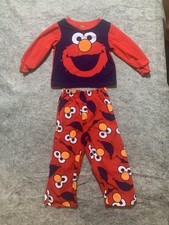 Sesame Street Elmo Toddler Boys 2 Piece Pajamas Set Size 3T Sleepwear 0807