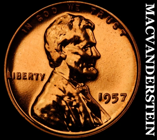 1957 Lincoln Wheat Cent- Choice Gem Proof Luster No Reserve #i8953