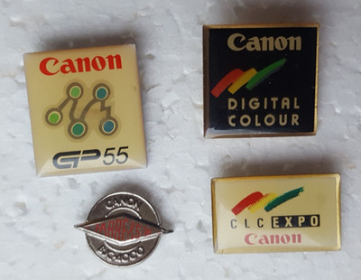 4x alter Pin : Canon   PC Computer Drucker   plus Anstecknadel ;-)