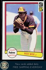 Rick Wise 1982 Donruss #170 San Diego Padres