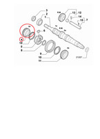 Getriebe Zahnrad 3. Gang ÜBersetzung 25/37 Fiat Seicento Original 55205079