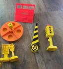 Lot of 6 Vintage Fisher Price Little People Main Street #2500 Set Pieces