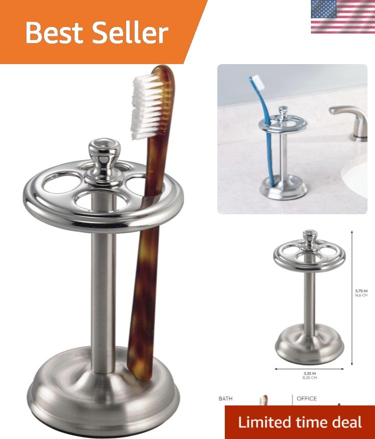 Compact iDesign York Collection Toothbrush Organizer - Perfect for Small Spaces