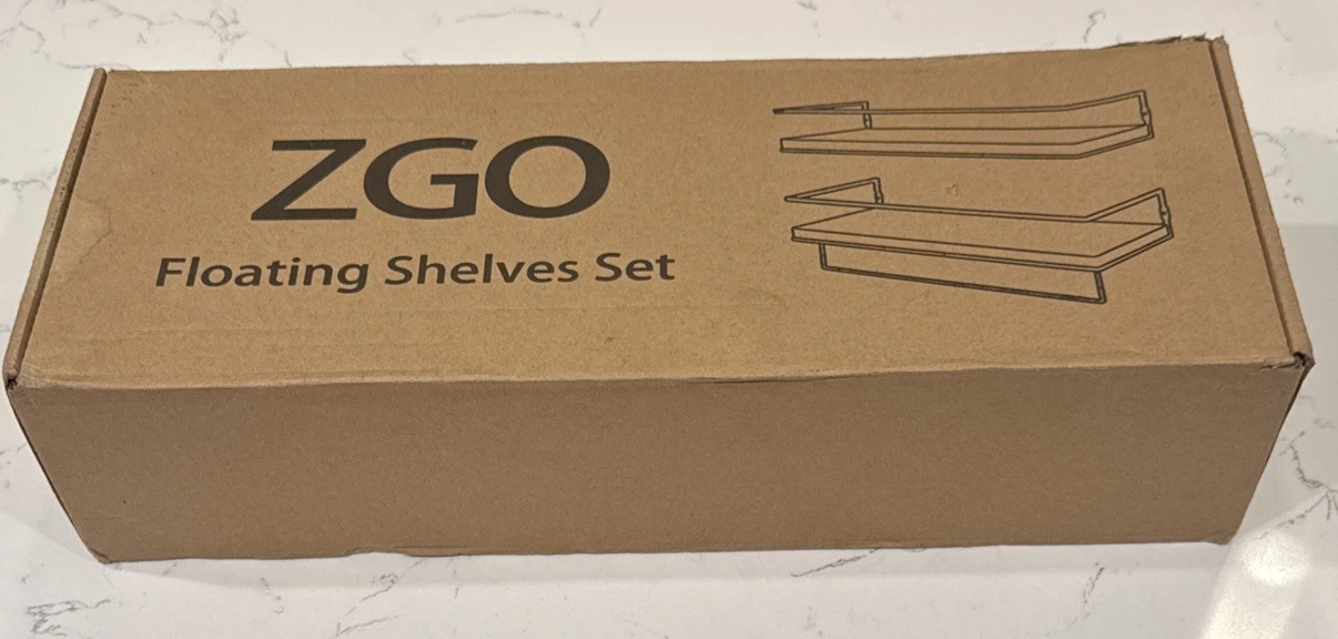 ZGO Floating Shelves for Wall Set of 2 Wall Mounted Storage Shelves Black Frame
Opens in a new windo