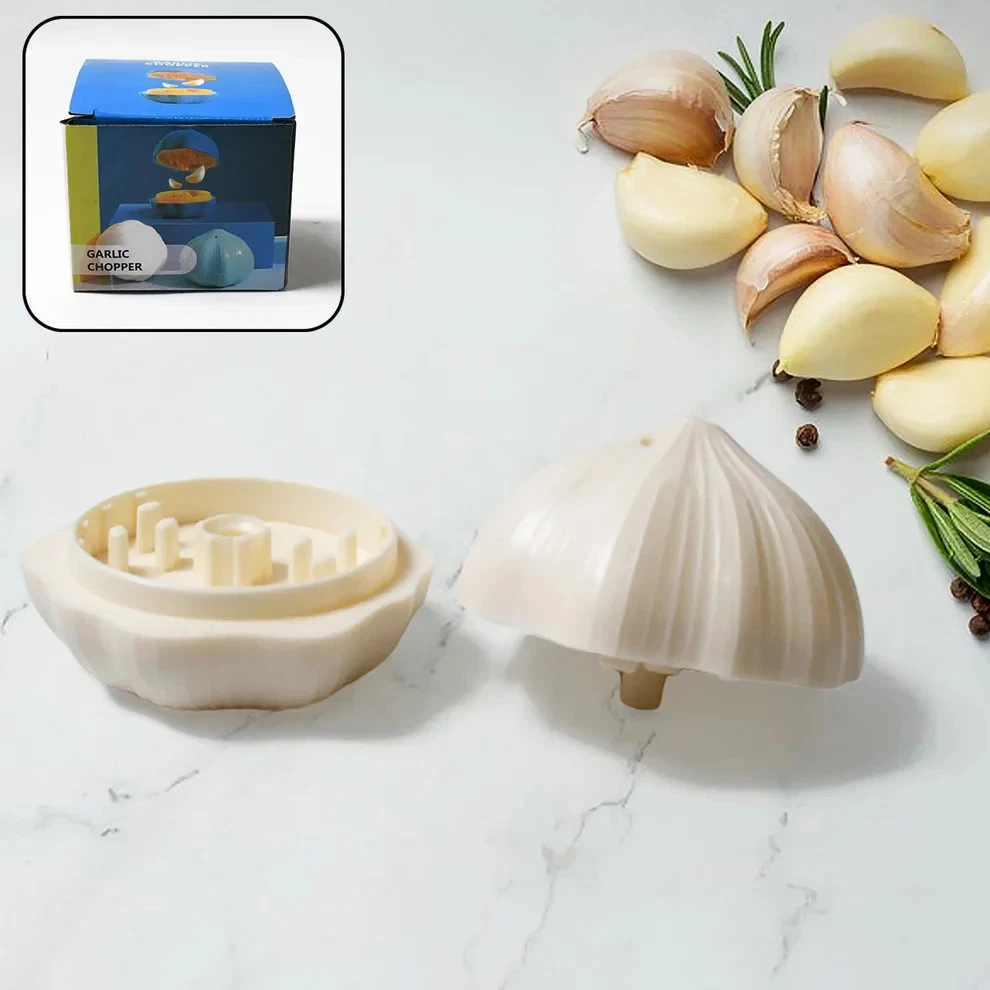 Garlic Press & Grinder - Manual Crusher, Chopper for Ginger, Chili Kitchen Tool
Opens in a new windo