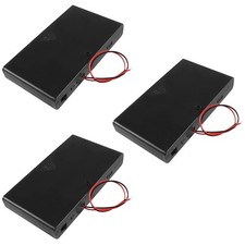 3pcs 8 x AA 12V Battery Holder Case with ON/Off Switch and Leads Wire Cover