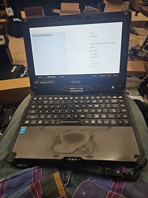 GETAC V110  Tablet Touch Screen i5-4300U 1.90GHz 8gB No Ssd Or Capsule 10795hrs