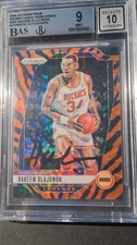 2024-25 Panini Prizm Tiger Stripes Hakeem Olajuwon ON CARD AUTO✒️😍🤯BGS 9/10