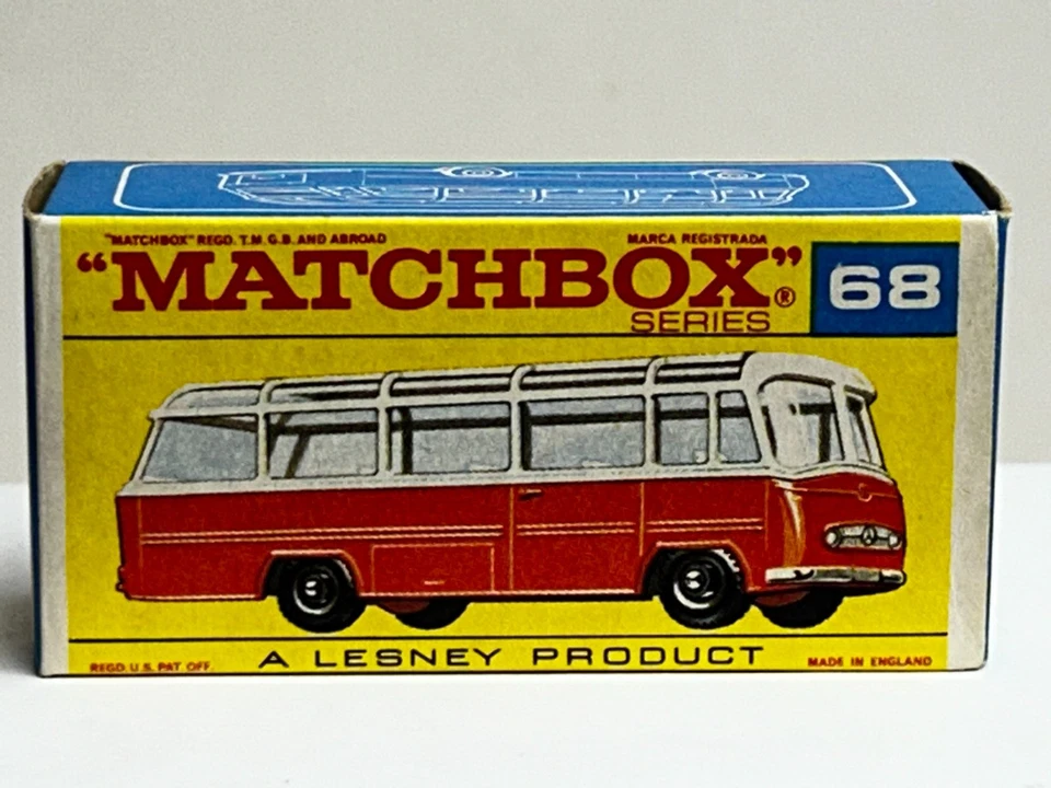 Matchbox No. 68 Mercedes Bus with F-Type Original Box - Image 3 of 4