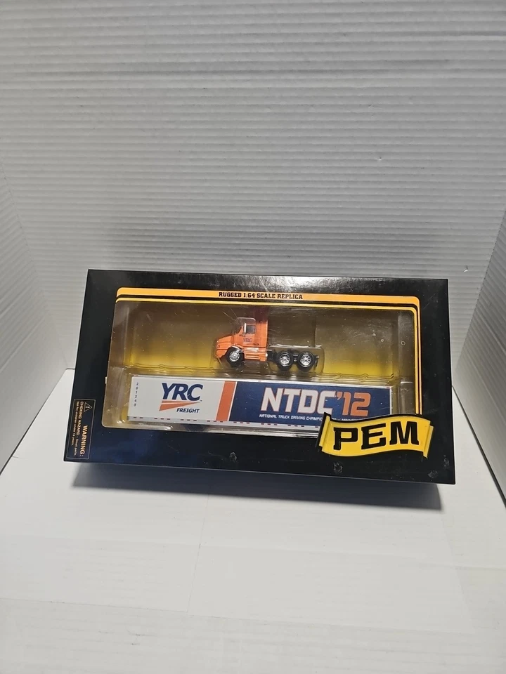 1:64 PEM/TONKIN "YRC. Remolque de caja Volvo Corp." eje tándem cabina corta y furgoneta seca 54' Foto 2 de 3