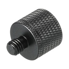Black Mic Stand Camera Screw Thread Adapter 1/4 Female To M6 Male