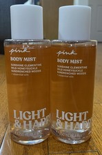 Victoria's Secret Pink Light And Happy Fragrance Body Mist Spray 8.4 oz Set Of 2