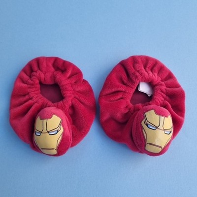 Build A Bear Iron Man Marvel Hausschuhe selten zurückgezogen sehr guter Zustand 