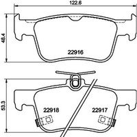 Hella BREMSBELÄGE-SATZ BremsklÖTze Bremsen | 8DB 355 040-871