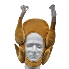 Roasted Turkey Novelty Hat Plush Thanksgiving Day/ Halloween Costume Party