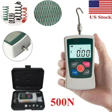 Force Gauge Digital Push Pull Tester Meter Dynamometer 50Kg 110Lb 500N 1800Oz