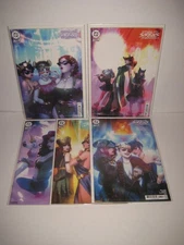 DC Gotham City Sirens: Unfit For Orbit #1-5 COMPLETE SET 1sts ALL Noobovich Cvrs