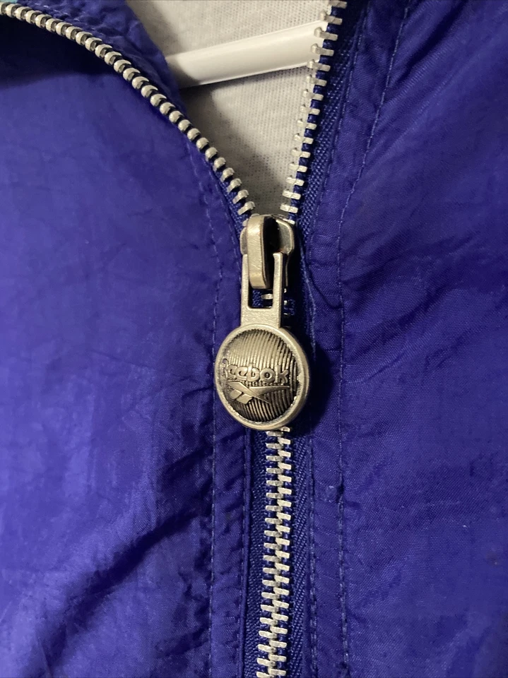 Conjunto de chándal/pantalones de chándal Reebok vintage años 90 púrpura cortavientos talla S *VER* Foto 4 de 4