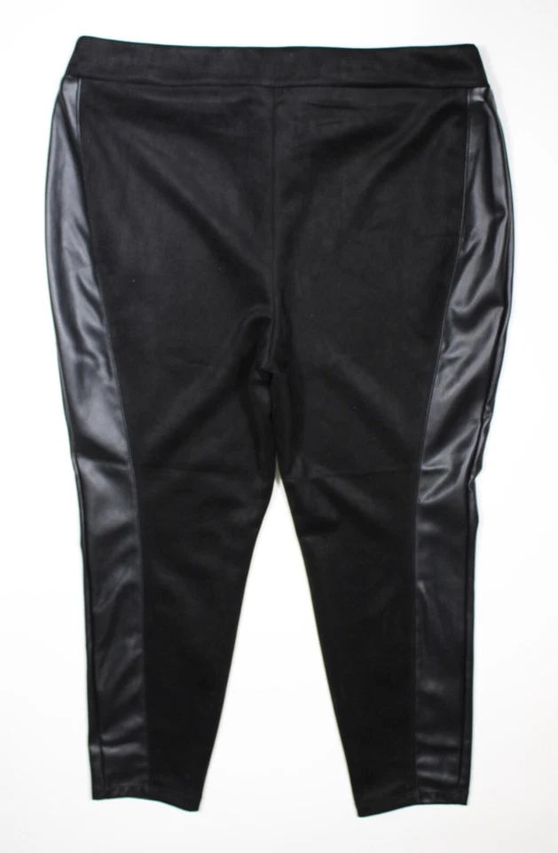 Marc New York Women's 2X Full Control Waistband Faux Leather Legging NWT $79 - Image 2 of 3