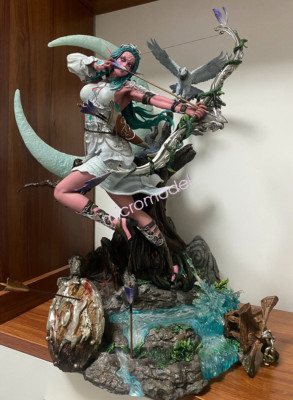 Used Mayflies Studio Tyrande Whisperwind Warcraft Statue Figure In