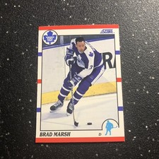 Brad Marsh 1990 Score Hockey #219 NHL Toronto Maple Leafs Defenseman